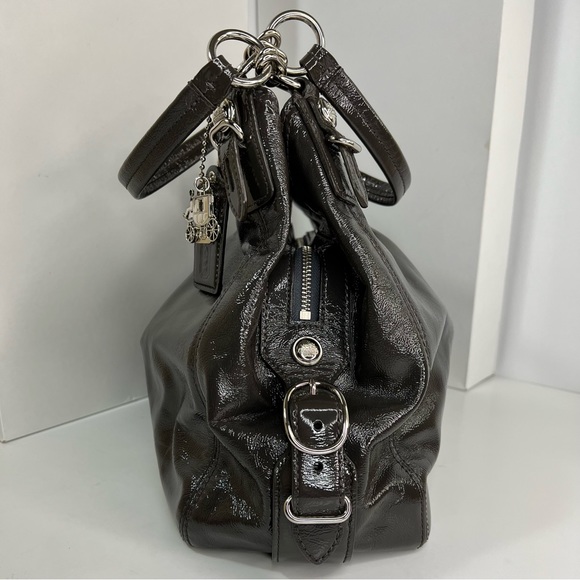 Coach Madison Maggie Mia Patent Leather Hobo Shoulder Bag - Picture 5 of 17